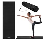 Gaiam Essentials 1/4" Thin (6mm) Yoga 
Pilates, Fitness 
Exercise Mat with Easy-Cinch Carrier Strap Cusion Support For Fitn