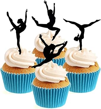 Sprinkles Toppers Ltd Gymnast Silhouette Collection Edible Stand