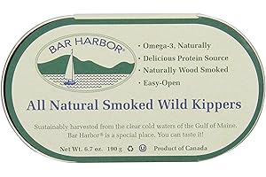 Bar Harbor Wild Smoked Kippers 6.7 oz (Pack of 12)