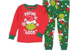 Dr. Seuss How GRINCH Stole Christmas Lights Matching Family Pajama Set
