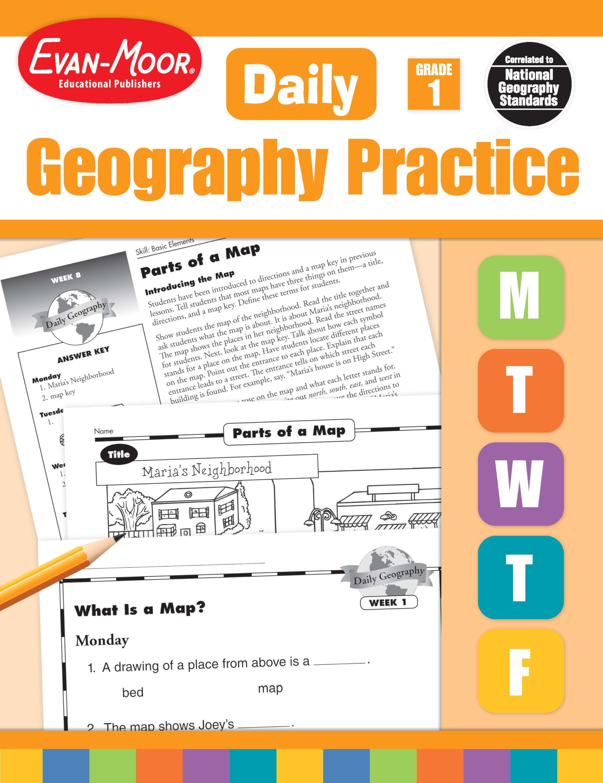 Daily Geography Practice: Grade 1