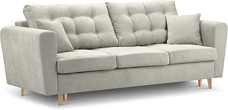 Kooko Home Canape Convertible Avec Coffre De Rangement Highlife 3 Places Beige 231x98x95 Amazon Fr Cuisine Maison