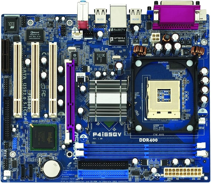 ASRock P4I65GV mATX Motherboard S478 Intel 865GV DDR AGP SATA LAN VideoSnd