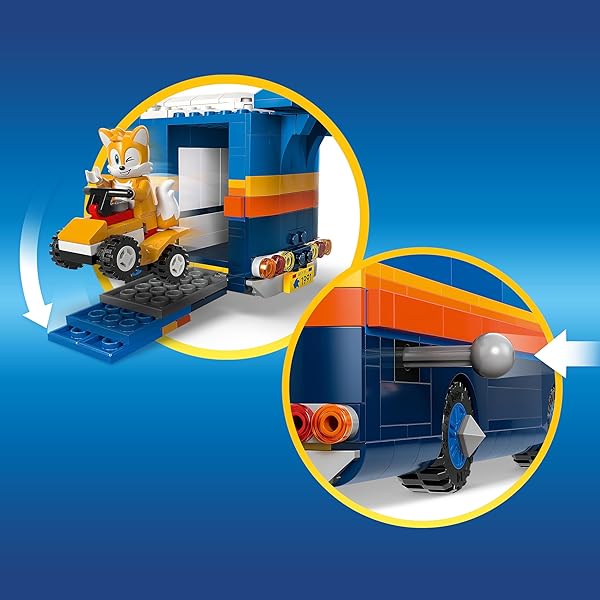 LEGO SONIC THE HEDGEHOG TEAM SONIC COMMAND TRUCK BUILDING TOY – PRETEND PLAY VEHICLE W/5 FIGURES FOR BOYS & GIRLS, AGES 8+ – TOY BUILDING BLOCKS FOR KIDS – GIFT IDEA FOR BIRTHDAYS – 77006