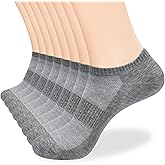 inhees 8 Pairs Ankle Socks Women's and Men Thin Athletic Running Cotton Low Cut No Show Socks