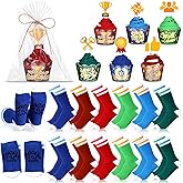 Foaincore 12 Pairs Employee Appreciation Gifts Cupcake Socks Best Team Ever Socks for Women Bulk Funny with Cupcake Packaging for Coworker Teacher Staff Birthday Party Favors