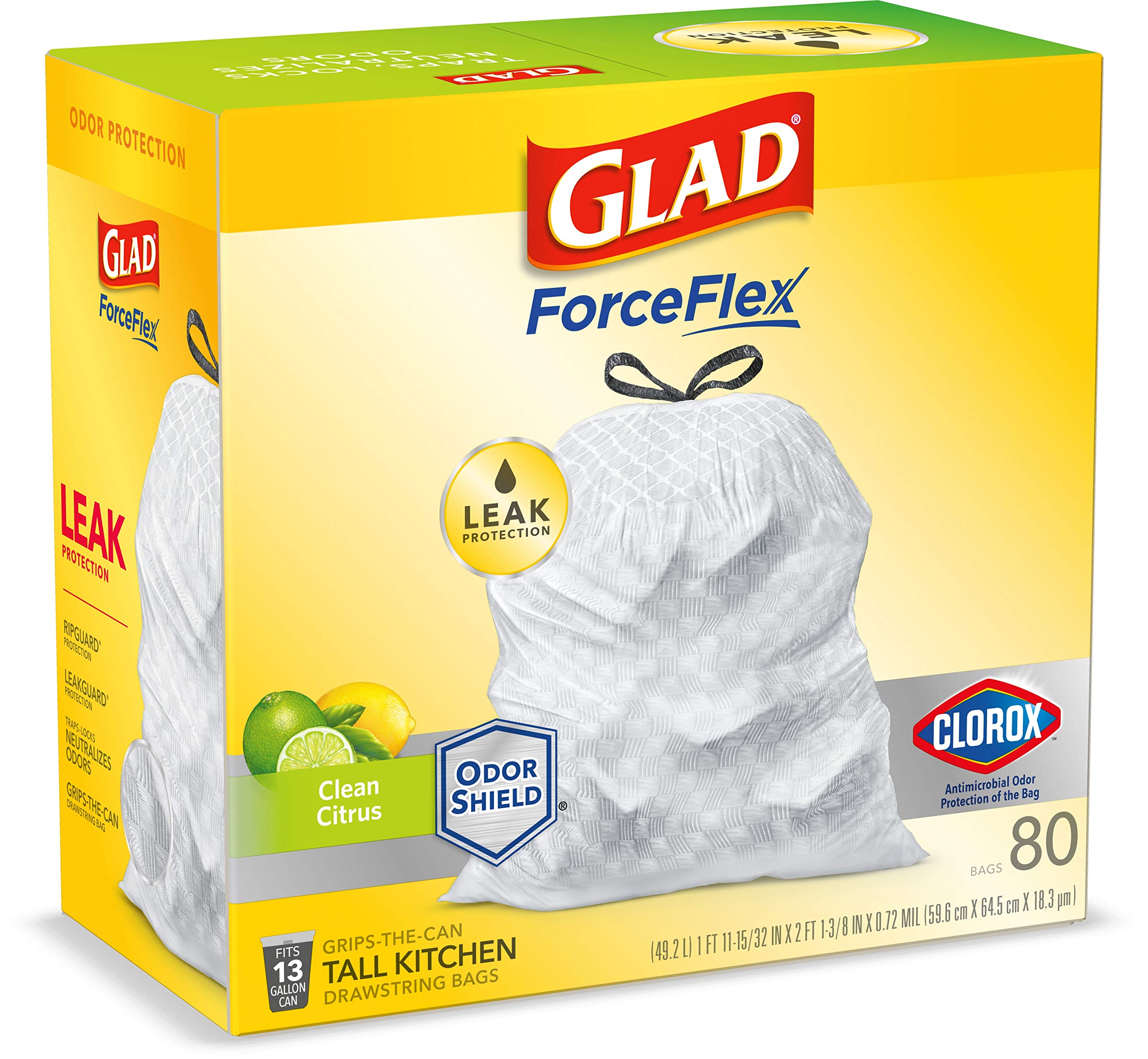 Mua Glad ForceFlex Tall Kitchen Drawstring Trash Bags Antimicrobial