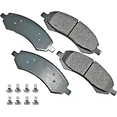 Akebono Ultra-Premium Ceramic Front Disc Brake Pads, GREY