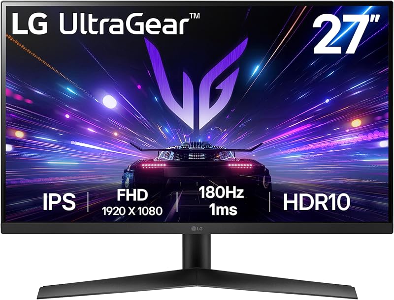 LG UltraGear 27GS60F 27 Inch IPS 1080p 180Hz 1ms G-Sync FreeSync HDR10