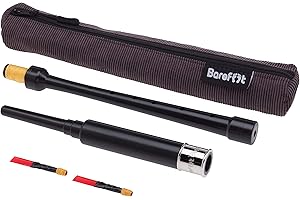 Barefoot Bagpiper Bagpipe Practice Chanter 18 inches long, full size hole spacing, Nickel Plated Engraved Ferrule. Breathable