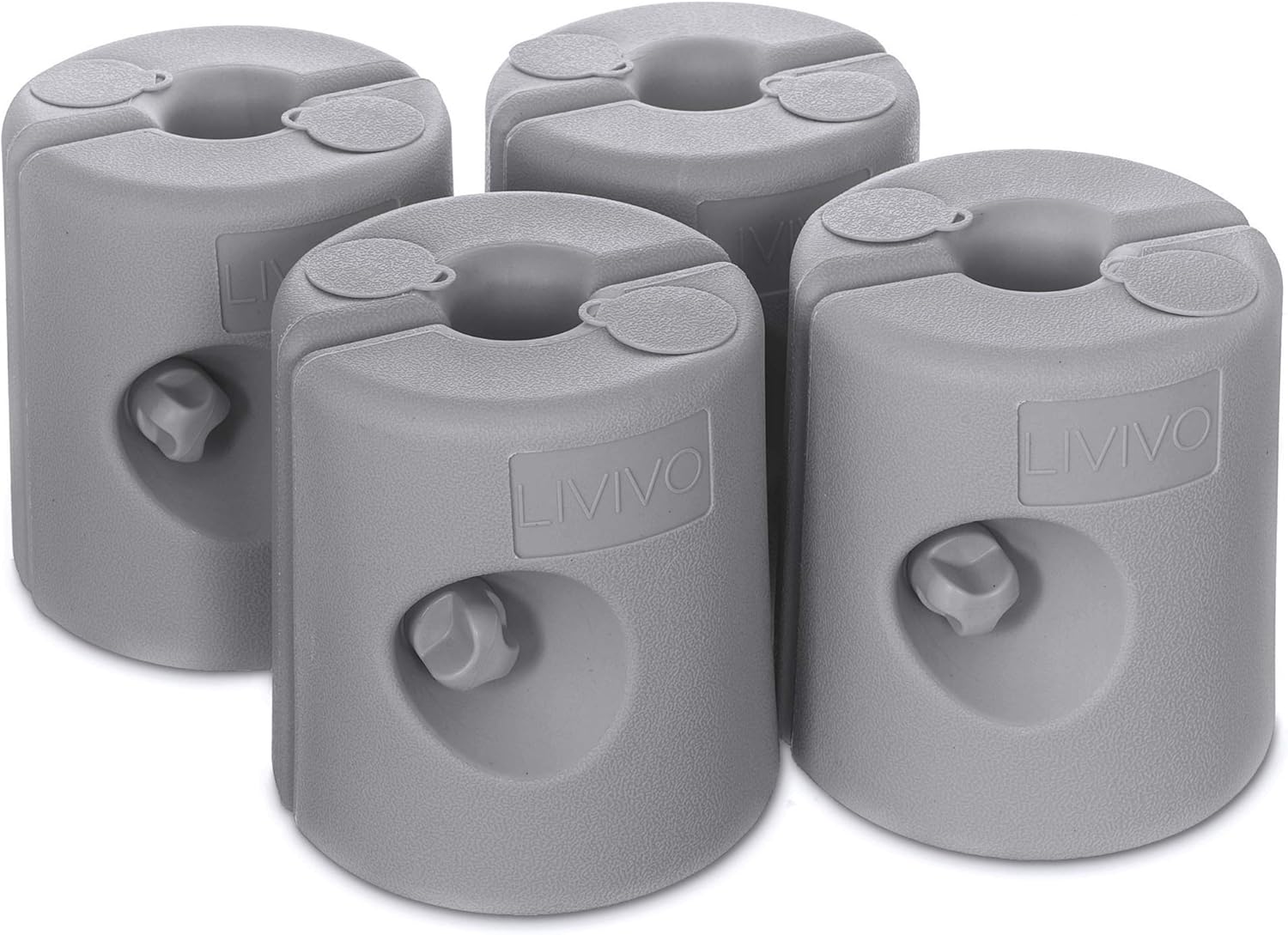 LIVIVO Set of Four Secure Leg Weights for Gazebos, Marquees, Market Stalls and Party Tents