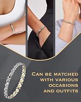 Jeracol Magnetic Bracelet for Women Titanium Steel Adjustable Fish Tail Gift Box view 3