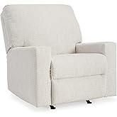 Signature Design by Ashley Rannis Casual Manual Rocker Recliner, White