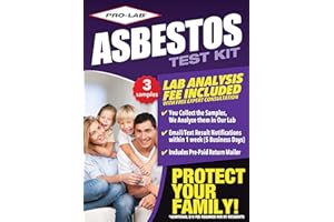 PRO-LAB Asbestos Test Kit - You Collect The Samples (3 pk), We Analyze Them. Emailed Results Within 1 Week (5 Business Days) 