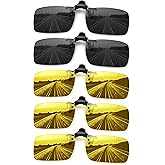 MEETSUN Polarized Clip On Sunglasses for Men Women Sports Fishing Driving Hiking Fit Over Prescription Glasses