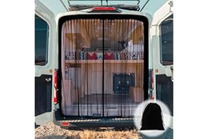 XCBYT Van Bug Screen Universal Van Window Covers with Magnetic Closure Car Window Screens for Camping Fits Standard Roof Mercedes Sprinter Ford Transit and RAM Promaster (Middle)