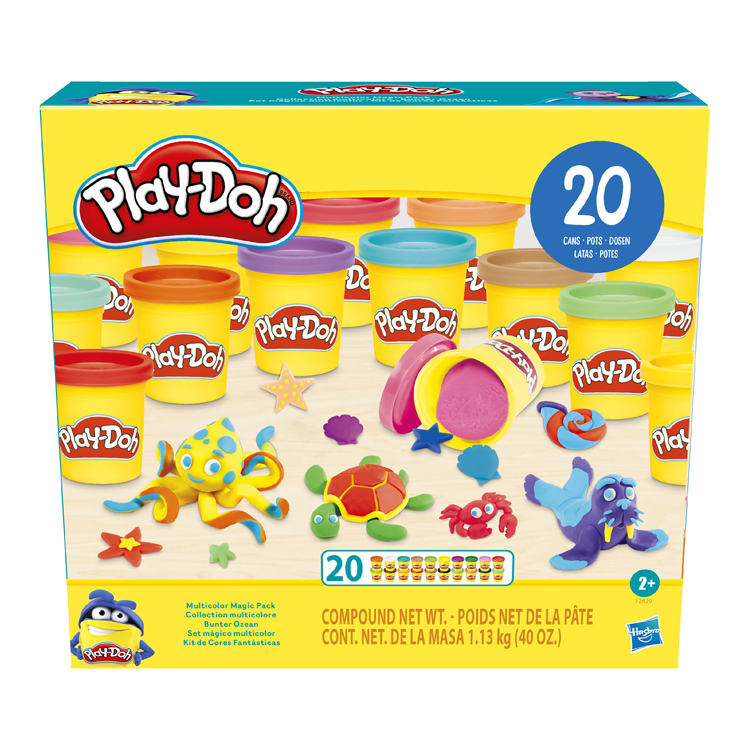 Hasbro Play-Doh: Multicolor Magic Pack (F2829). The aim of Play-Doh is to offer many high quality products to customers and satisfy the needs of all customers. To achieve this, Play-Dohwill spend more time to design the products.