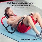 Lions Abdominal Abs Cruncher Roller - Pro Toning Machine for Home Gym Red view 2