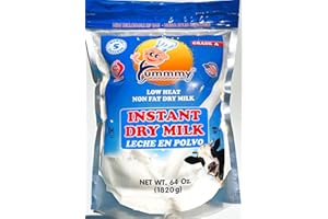 Yummmy 64 oz, Instant Nonfat Skimmed Powdered Dry Milk - Leche en polvo, 64 Oz, Grade A, Kosher Halal Certified, Made in USA