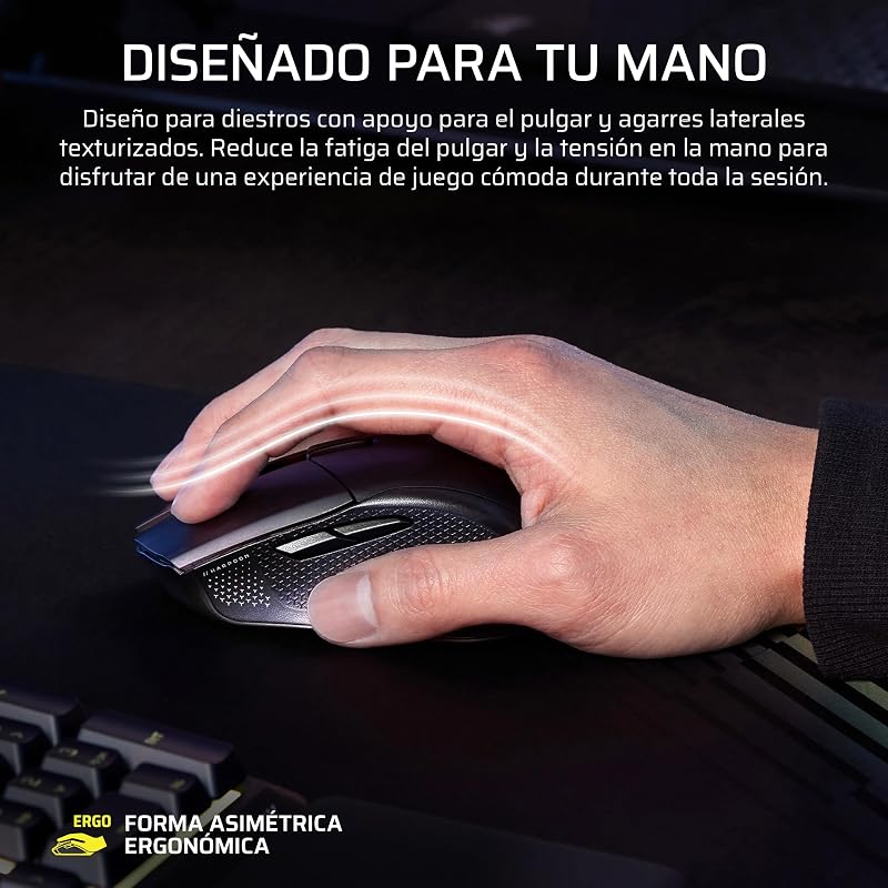 Harpoon v2 Wireless Ratón para Juegos – Negro
