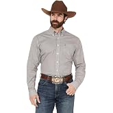 Cinch Men's Men's Geo Print Modern Fit Long Sleeve Button-Down Western White X-