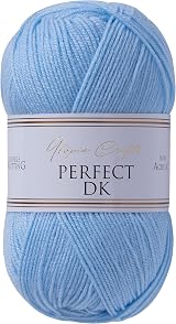 Utopia Crafts DK Double Knitting Yarn 5 x 100g Baby Blue 100% Acrylic view 2