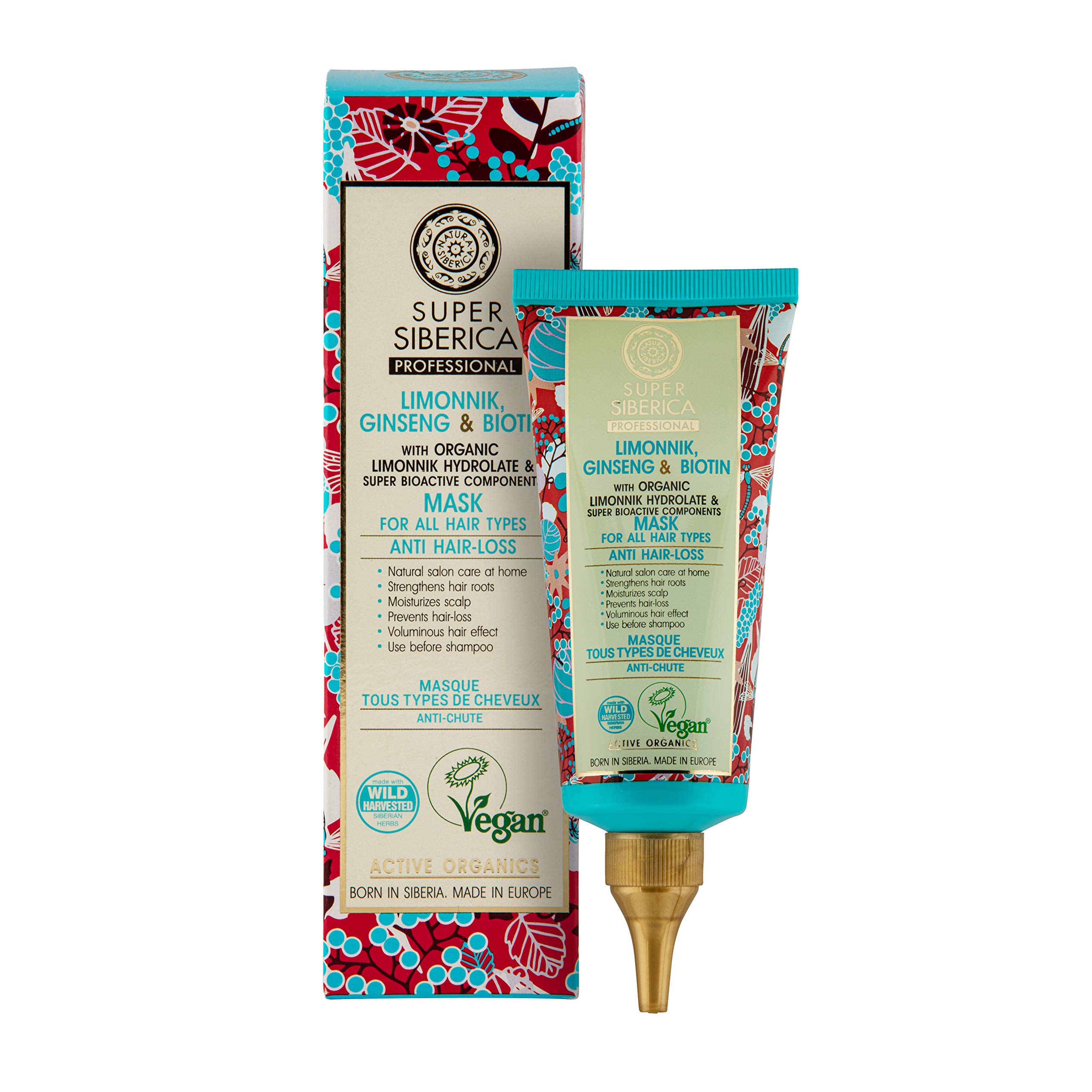 Natura Siberica Super Limonnik, ginseng & biotin. Mask for All Hair Types, 100 ml