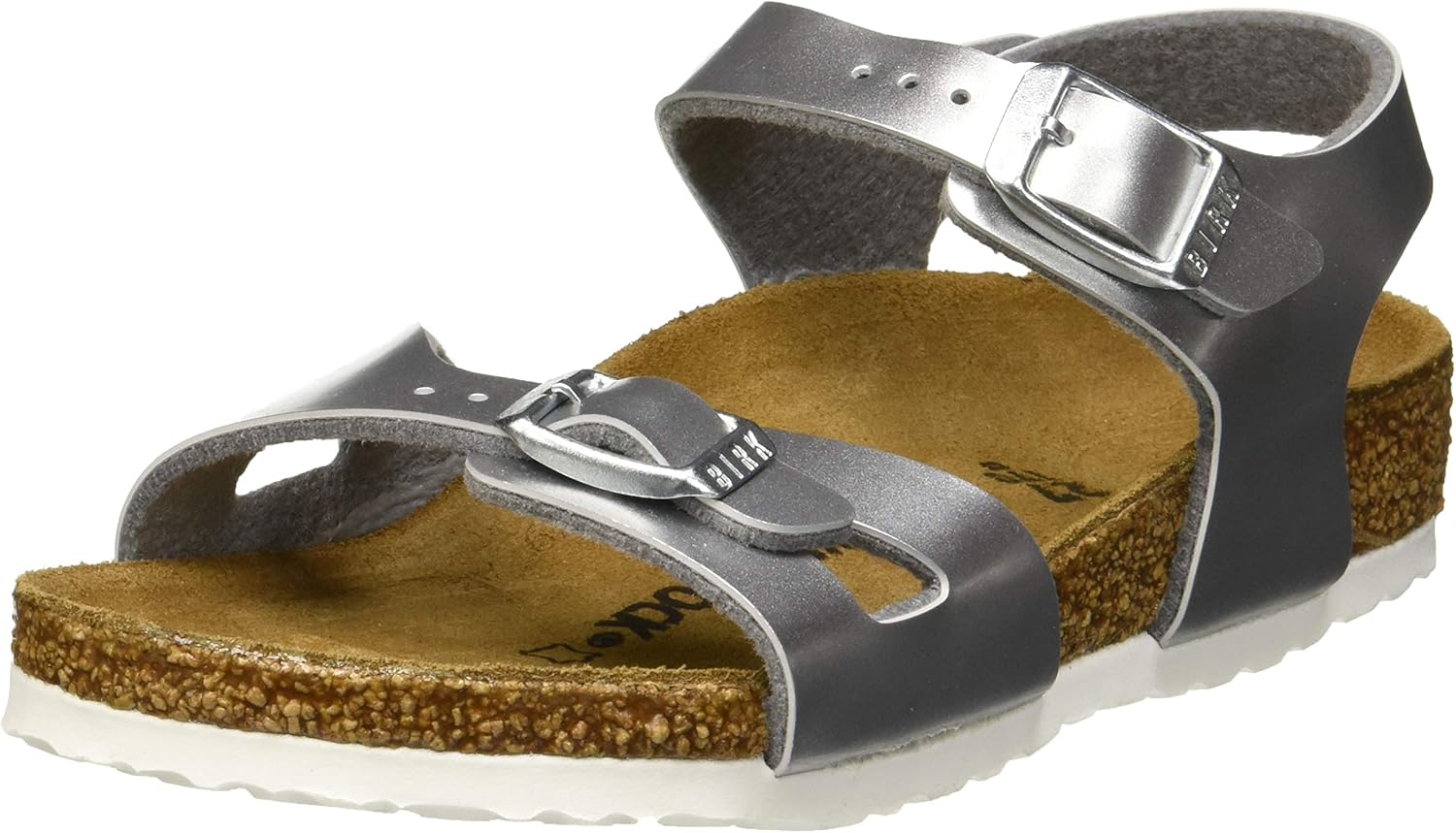 birkenstock rio silver