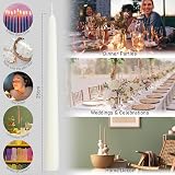 DECO EXPRESS Candles Set 15 Pack Classic Dripless Tapered Unscented White view 4