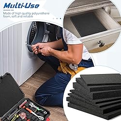 kymqlyw 4 Pieces Polyurethane Foam Sheet 15.8 x