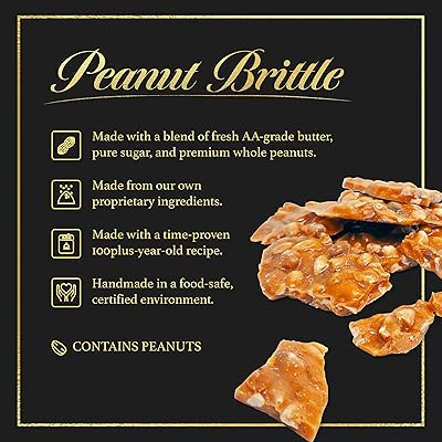 Buy Wasatch Candy Co Peanut Brittle Handmade Old Fashioned Candy Top Shelf Quality With Premium Ingredients 16 Ounces Online In Germany B08tzvtdv4
