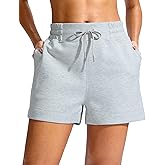 Soothfeel Women's Sweat Shorts High Waisted Drawstring 3" Athletic Workout Gym Summer Comfy Soft Lounge Casual Shorts