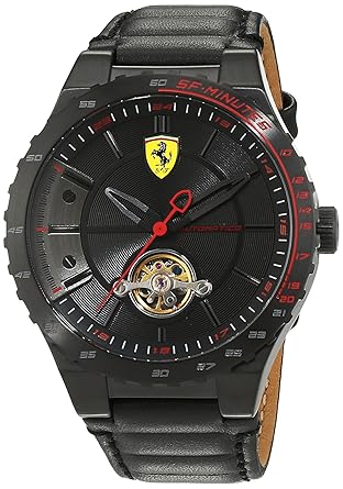 Scuderia Chronograph Black Dial Mens Watch-0830366