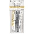 Basic Elements Pure Silk Cord - The Beadsmith – Black Color – Size 4 (0.6mm) – 2 Meters per Card, 5 Cards per Package, Needle Attached – for Knotting Pearls, Gemstones, Crystals and Beads