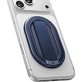 andobil [2026 All-New] Magnetic Phone Grip for Magsafe w/Finger Strap [Comfortable & Durable] Magnetic Phone Ring Holder for MagSafe Accessories & iPhone 17 Air 16 Pro Max Plus 15 14 13 12, Deep Blue