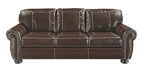Signature Design By Ashley Banner Traditional Style Faux Leather