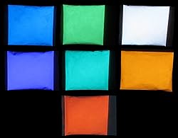 7 Color Glow in the Dark SAMPLE Set Invisible