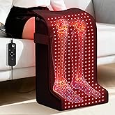 SUHZF Red Light Therapy for Feet:480 LEDs Infrared Light Therapy with 5 Modes Adjustable Heated Foot Wrap with Power & Time Controller Redlight Therapy for Body, Legs (15 * 11.5 * 25IN)