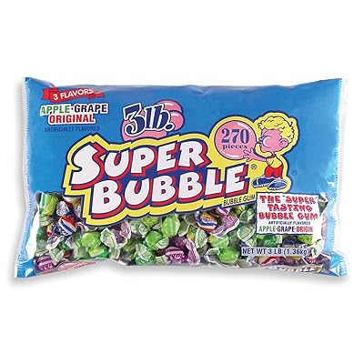 Super Bubble Gum, Assorted, 48 Ounce