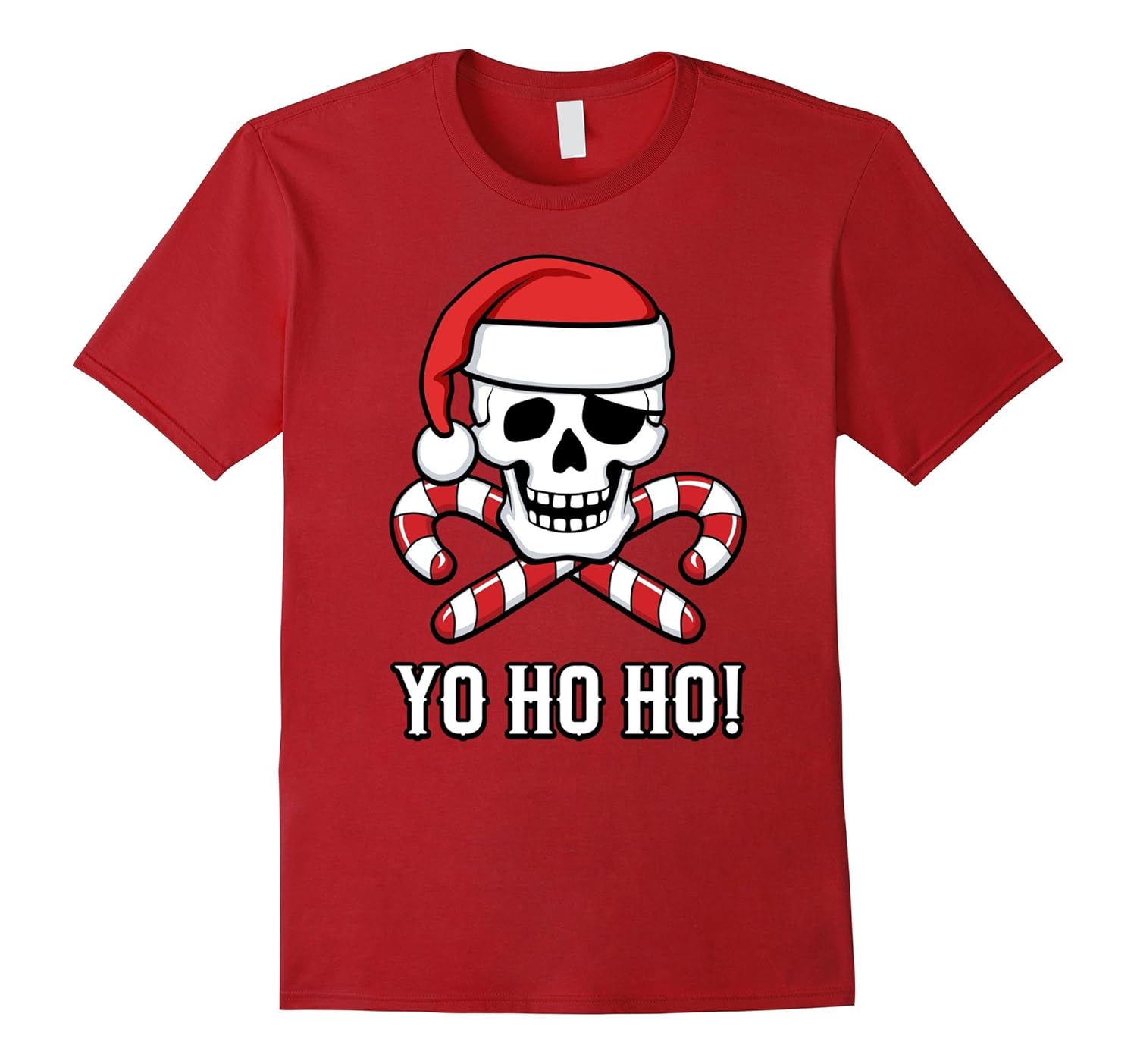 Santa Pirate Funny Christmas T-Shirt-ANZ