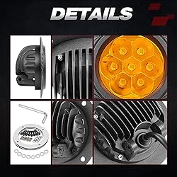 OFFROADTOWN Round Flush Mount LED Pods 2PCS 5Inch