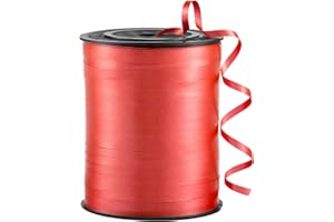 jefyghe Red Curling Ribbon 1/5" Wide 500 Yards Ribbon for Gift Wrapping Balloon String Birthday Party Decoration Ribbons for 