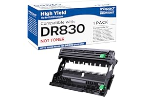 DR830 Drum Unit 1 Pack (No Toner) Replacement for Brother DR-830 830 to use with HL-L2460DW DCP-L2640DW HL-L2480DW MFC-L2807D