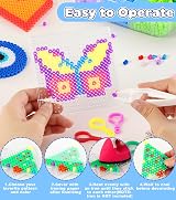 Ophy Fuse Beads Kit 15000pcs 5mm Beads 20 Colors 16 Patterns 6 Pegboards view 4