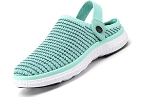 HSYOOES Garden Clogs Mens Womens Garden Shoes Arch Support Summer House Slippers Sandals Breathable Slip On Home Shoes Indoor Outdoor Mules