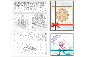 PH PandaHall Clear Stamps, Dot Silicone Clear Stamps Transparent Seals Stamp Rubber Stamp for Holiday Card Making Journaling Photo Album Journal Scrapbooking, 6.2x4.3inch