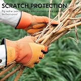 Vgo Gardening Gloves Touchscreen Thornproof Pig Leather Men Utility Work Gloves view 5