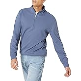 Amazon Essentials mens Lightweight French Terry Quarter-zip Mockneck Sweatshirt