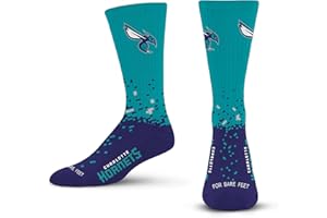 For Bare Feet Unisex Kid's NBA Spray Zone Crew Sock Youth