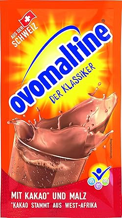 Ovomaltine Kakao Pulver Tassenportion In Beuteln Mit Dem Einzigartigen Geschmack Nach Malz Und Hochwertigem Cacao Nachhaltig Und Utz Zertifiziert Einzeln Verpackt Fur Heisse Schokolade 100 X 18g Amazon De Lebensmittel Getranke